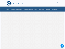 Tablet Screenshot of docupro.ca